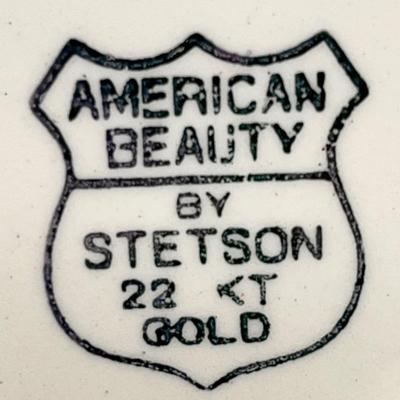 THE STETSON CHINA CO. ~ American Beauty ~