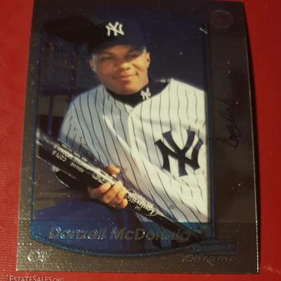 Donzell McDonald New York Yankees Bowman Chrome Baseball Card