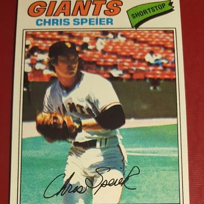 Chris Speier Giants Vintage Baseball Card