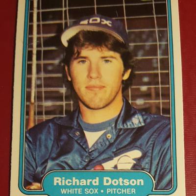 Richard Dotson Chicago White Sox Vintage Baseball Card