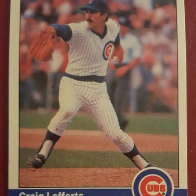 Craig Lefferts Cubs Pitcher Vintage Baseball Card