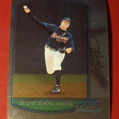 Scott Sobkowick Bowman Chrome Baseball Card