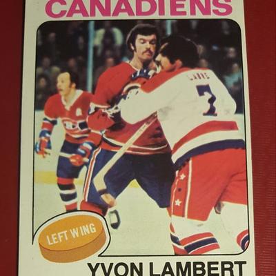 Yvon Lambert Canadiens Left Wing Vintage Hockey Card