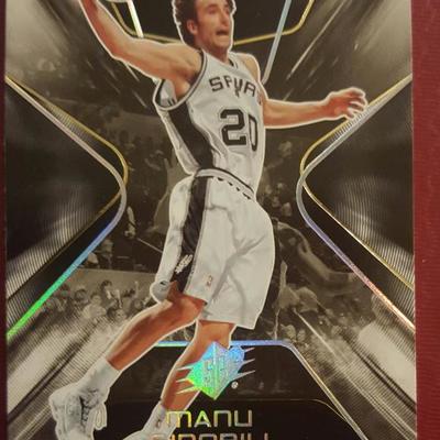 Manu Ginobili Spurs Basketball Card