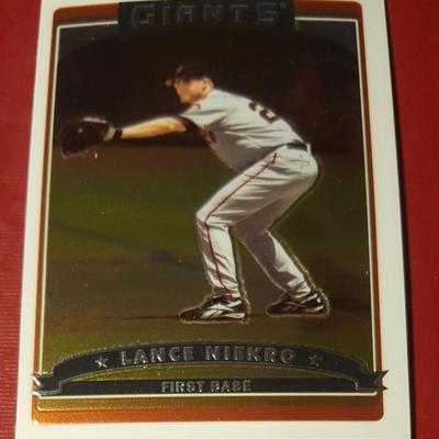 Lance Niekro Giants Tools Chrome Baseball Card