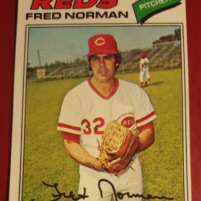 Fred Norman Reds Vintage Baseball Card