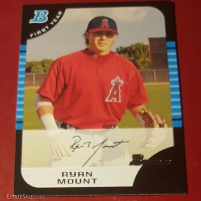 Ryan Mount Angels First Year Baseball Card