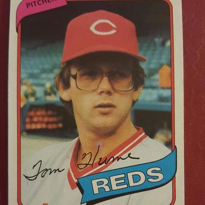 Tom Hume's Reds Vintage Baseball Card