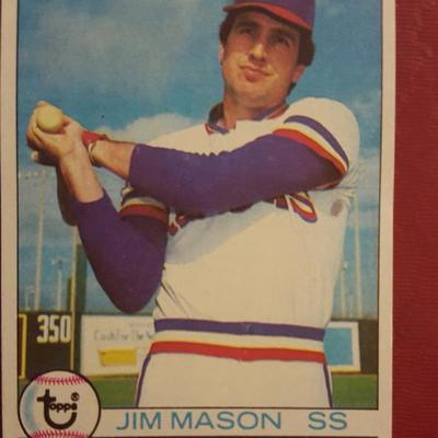 Rangers Jim Mason Vintage Baseball Card