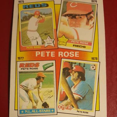 Pete Rose Vintage Baseball Card
