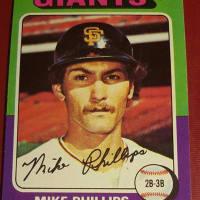 Mike Phillips Giants Vintage Baseball Card