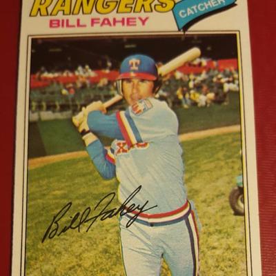 Bill Fahey Vintage Rangers Baseball Card
