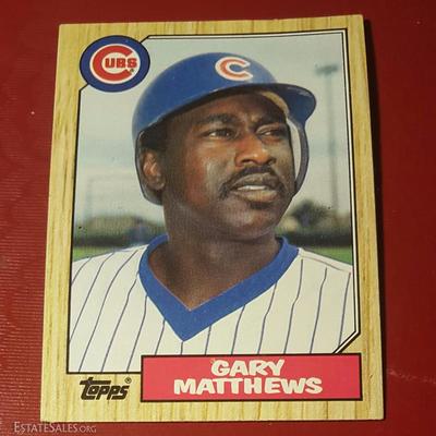 Chicago Cubs Tools Gary Matthews Baseball Card