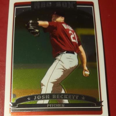 Josh Beckett Red Sox Tools Chrome Baseball Card