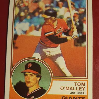 Tom O'Malley Vintage Giants Baseball Card