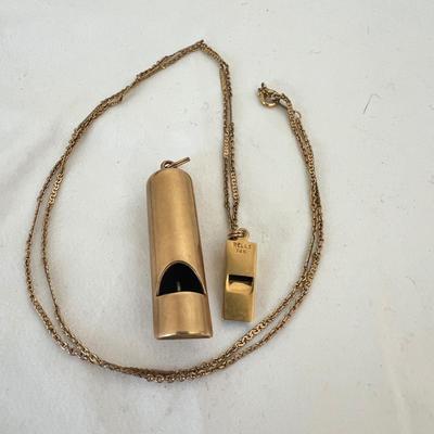 14K Gold Whistles (P-RG)