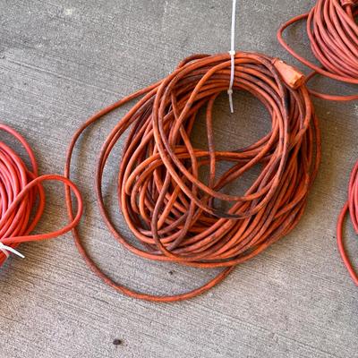 Lot of 9 (Nine) Assorted Extension Cords