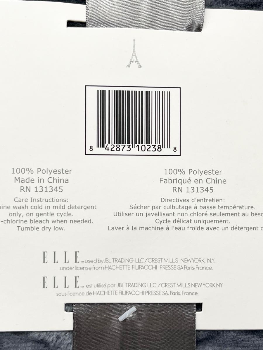 Elle decor embossed silky soft blanket sale