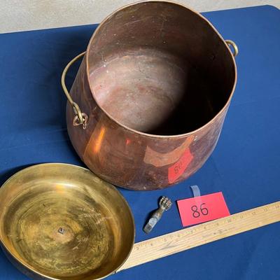 Copper & brass pot