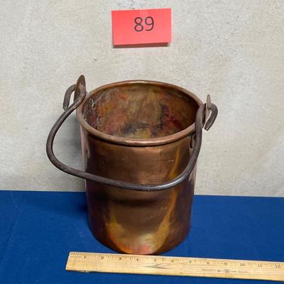 Small copper bucket