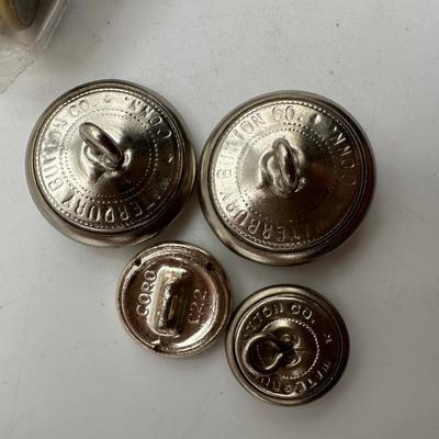 Vintage Military Uniform Buttons- Eagle