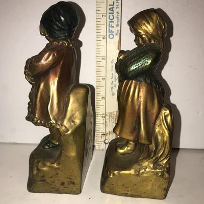 Armour Bronze Co. Little Girl Bookends 1919