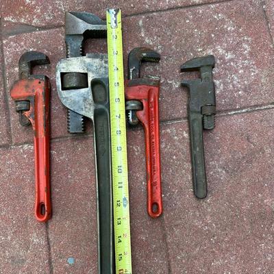 Pipe Wrench Lot (4)