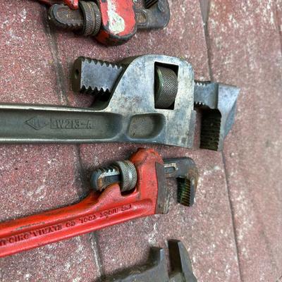 Pipe Wrench Lot (4)