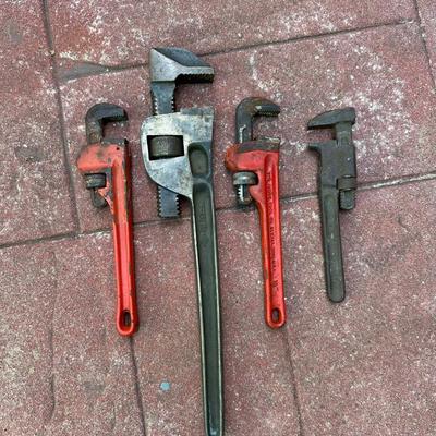 Pipe Wrench Lot (4)