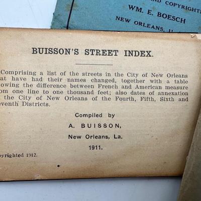 Vintage New Orleans Maps & Guides - Boesch, Buisson, etc.