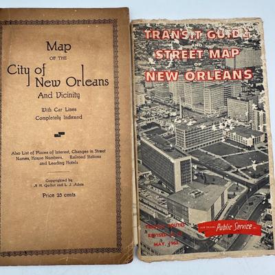 Vintage New Orleans Maps & Guides - Boesch, Buisson, etc.