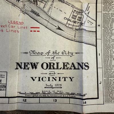 Vintage New Orleans Maps & Guides - Boesch, Buisson, etc.