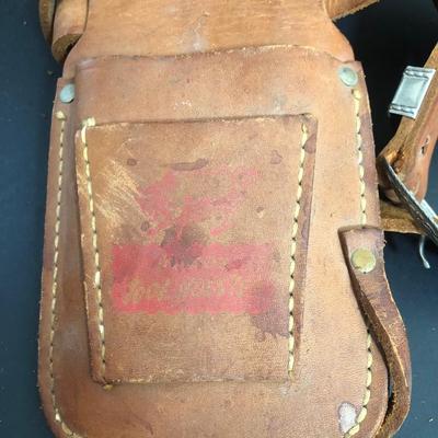 LOT 14A: Vintage Toy Holsters & Genuine Leather Tool Pouch