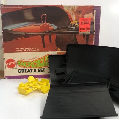 LOT 16A: Vintage 1970s Mattel Chopcycles Super 8 Track Set Pieces & Box
