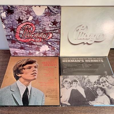 LOT 50 A: Vintage Record Collection: Elton John, Bee Gees, The Temptations, Chicago, Neil Diamond, Cat Stevens, & More