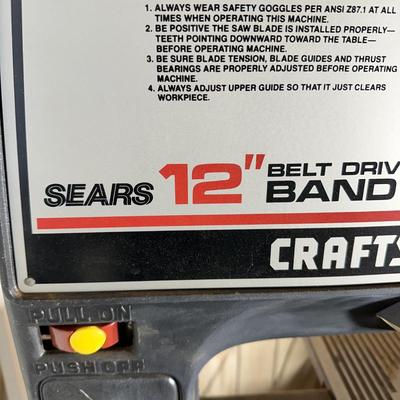 LOT 87G: Sears Craftsman 12â€ Belt Drive Band Saw - Sander Model 113.1284