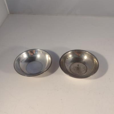 Pair of Vintage Sterling Silver Miniature Bowls 72 grams