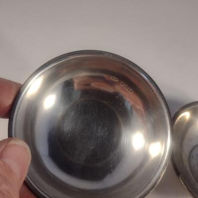 Pair of Vintage Sterling Silver Miniature Bowls 72 grams
