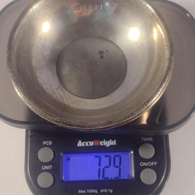 Pair of Vintage Sterling Silver Miniature Bowls 72 grams