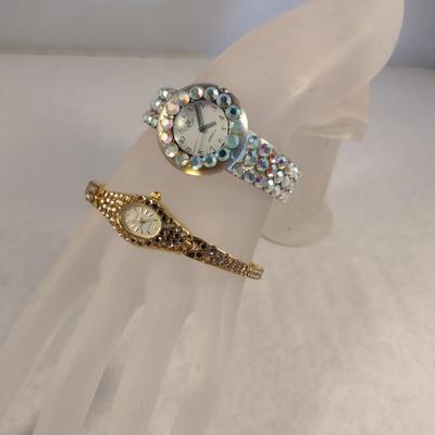 Pair of Vintage Women's Japanese Movement Fashion Wrist Watches Osirock and CTC (#9)