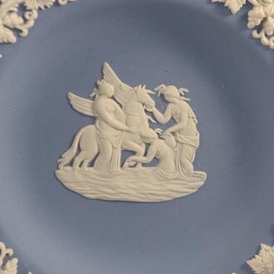 Vintage English Wedgewood Blue Jasperware Plate