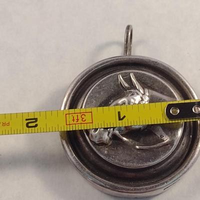 Custom Crafted Fine Silver .999 Horsehead Pendant 24 grams (#17)
