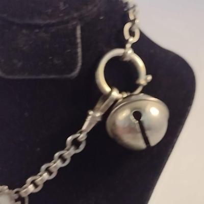 Antique Chatelaine Horse Medallion Watch Chain (#18)