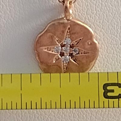 Vintage Rose Gold Filled Kari Nina Pendant and Necklace Set (#19)