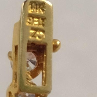 14K and Cubic Zirconia Tennis Bracelet 8 (gram total weight) (#20)