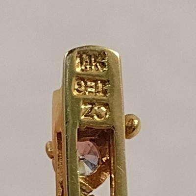 14K and Cubic Zirconia Tennis Bracelet 8 (gram total weight) (#20)