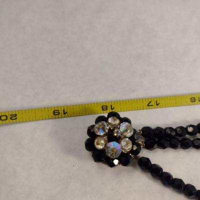 Three Beaded/Rhinestone Necklaces and Earrings (#22)