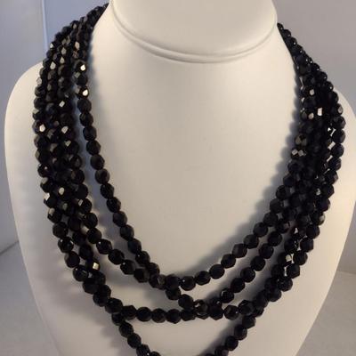 Three Beaded/Rhinestone Necklaces and Earrings (#22)