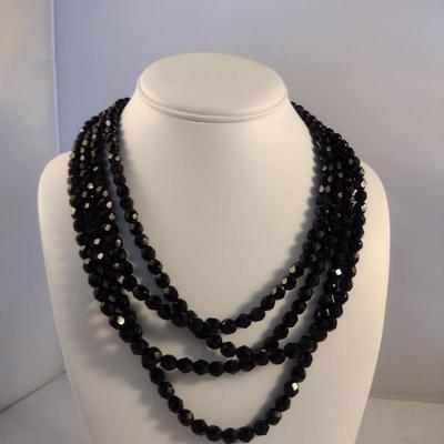 Three Beaded/Rhinestone Necklaces and Earrings (#22)