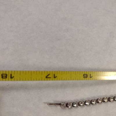 Three Beaded/Rhinestone Necklaces and Earrings (#22)